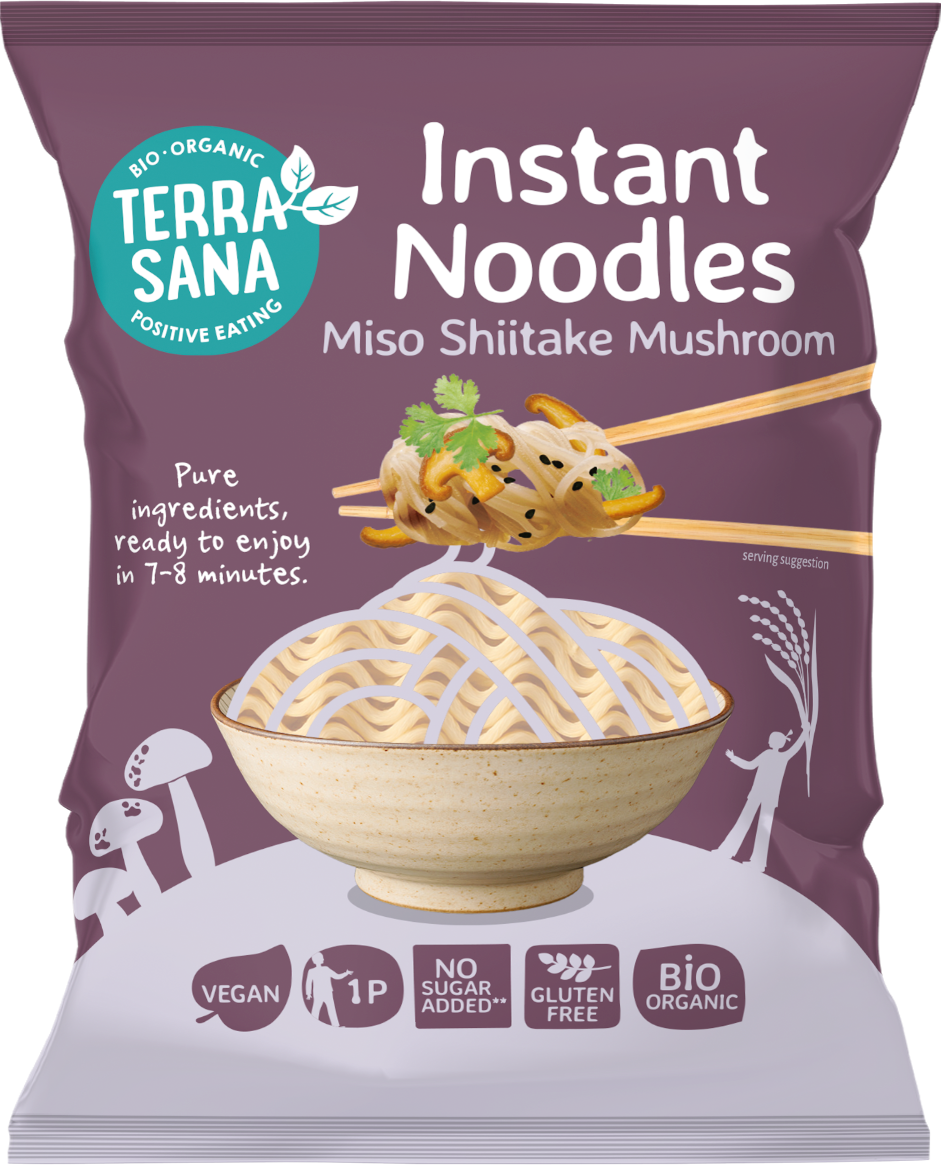 TerraSana Instant Noodles Miso Shiitake Mushroom (90 gr)