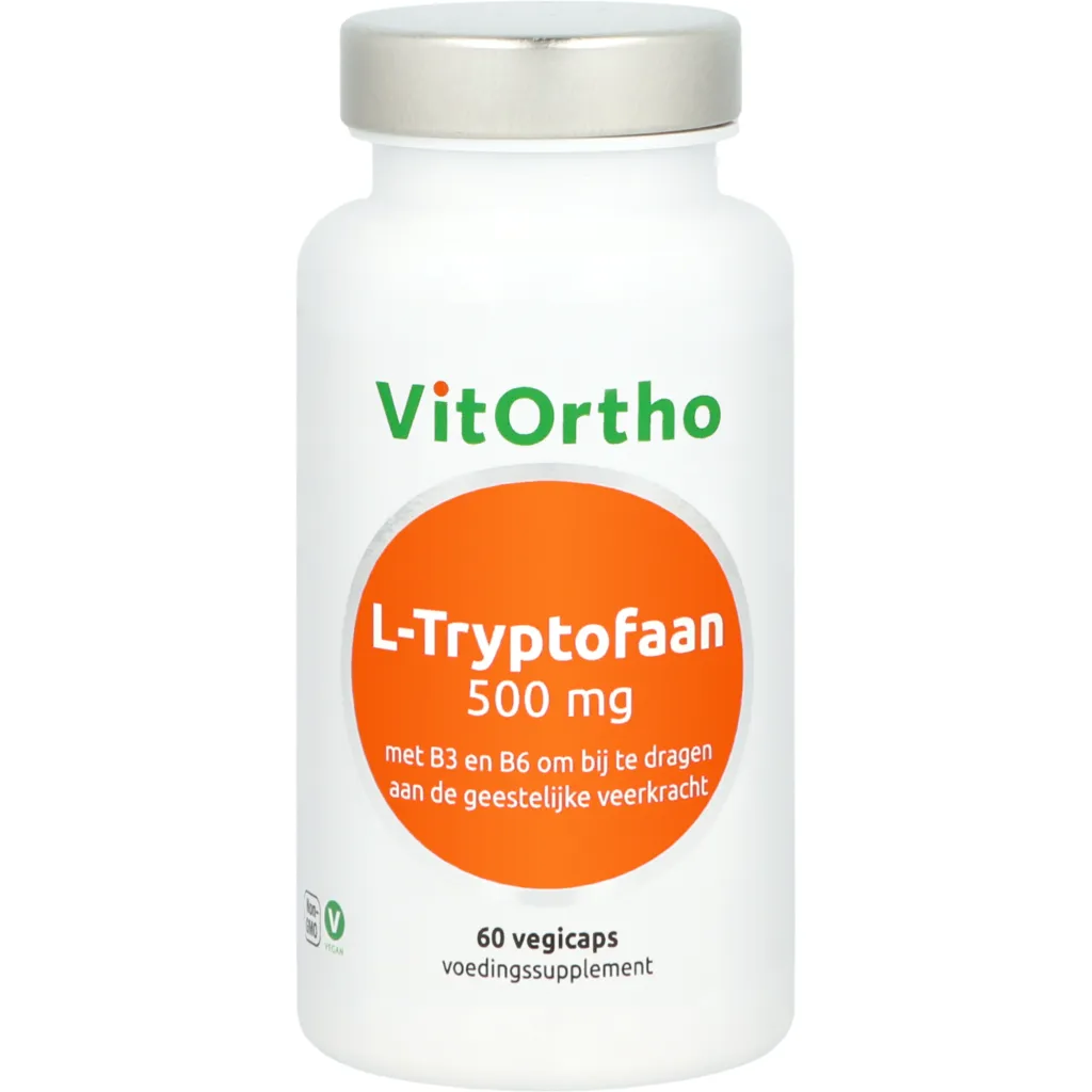 L-Tryptofaan 500 mg (60 vega capsules)