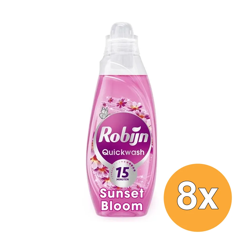 8x Robijn Advanced Quickwash Sunset Bloom (837 ml)