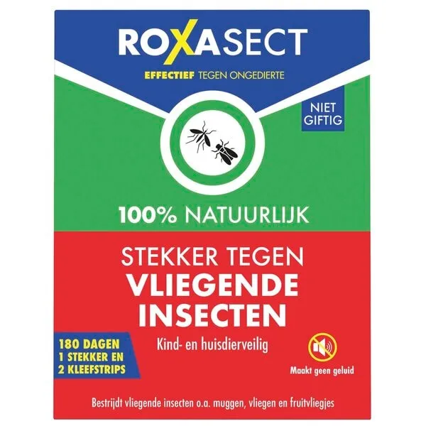 Roxasect UV licht stekker tegen Vliegende Insecten (1 stuk)