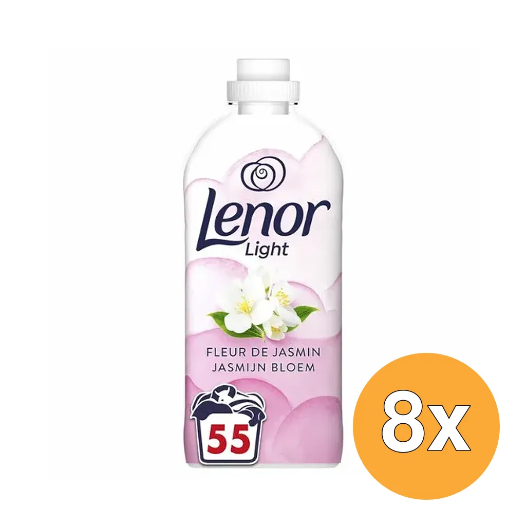 8x Lenor Wasverzachter Jasmijnbloem 55 Wasbeurten (1150 ml)