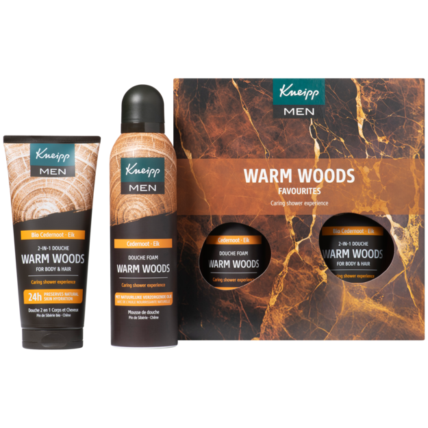 Kneipp Giftset Men Warm Woods Favourites (2 x 200 ml)
