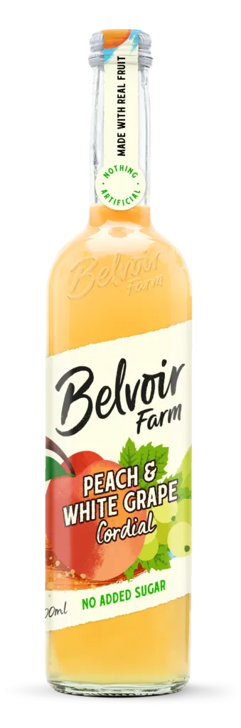 Belvoir Farm No added Sugar Peach & White Grape Cordial (500 ml)
