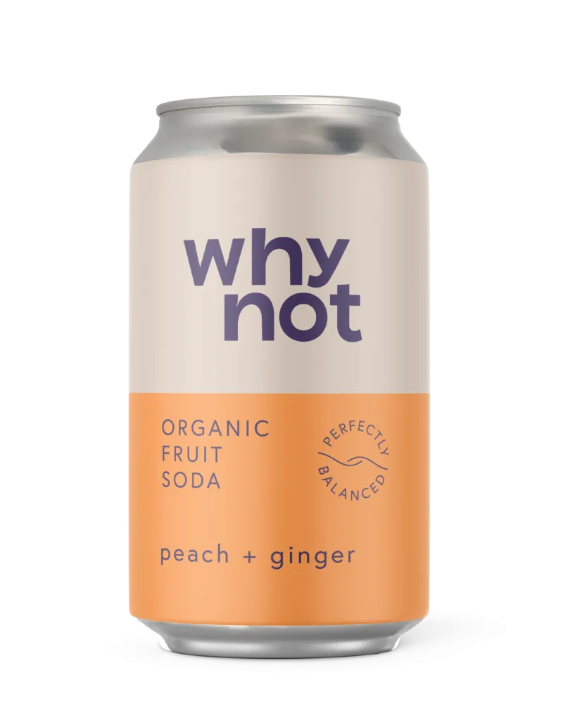Why Not Peach Ginger BIO Blik (330 ml)