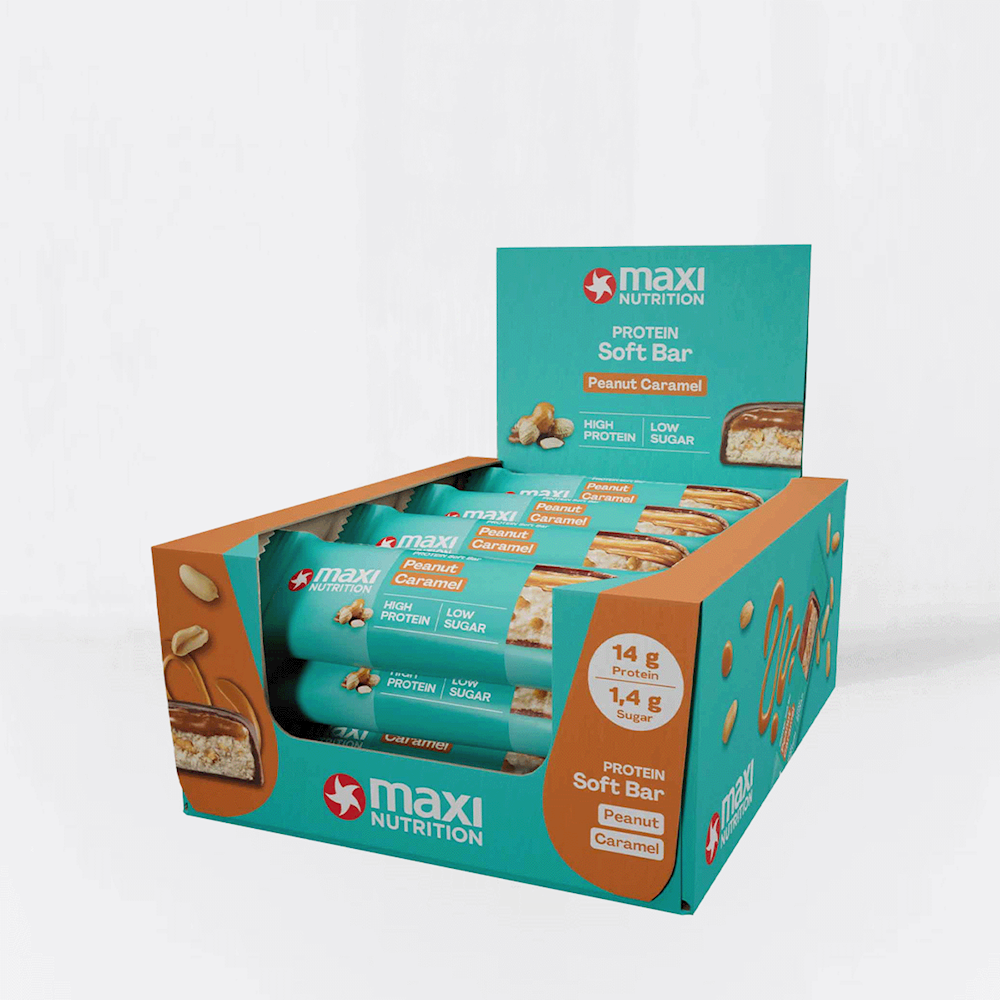 Maxi Nutrition Protein Softbar Peanut Caramel (16 x 45 gram)