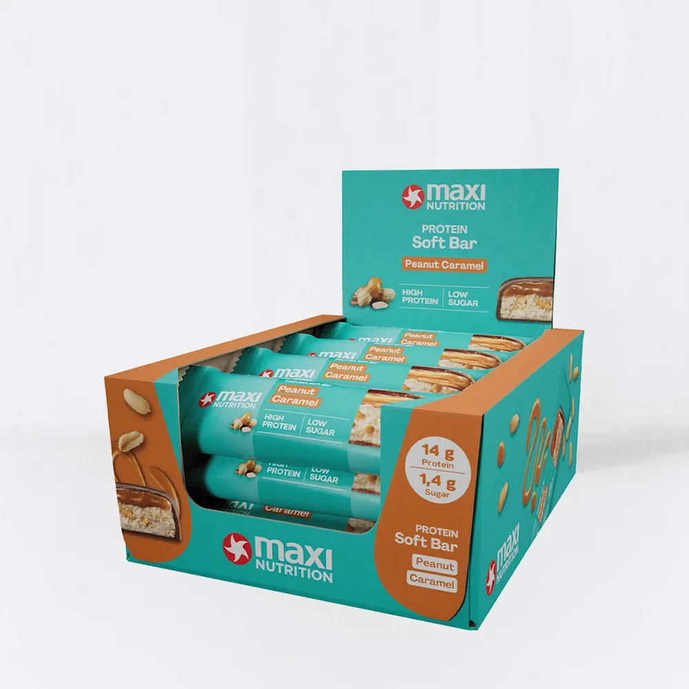 Maxi Nutrition Protein Softbar Peanut Caramel (16 x 45 gram)