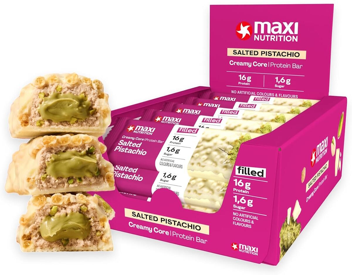 Maxi Nutrition Creamy Core Proteinbar Salted Pistachio (12 x 45 gram)
