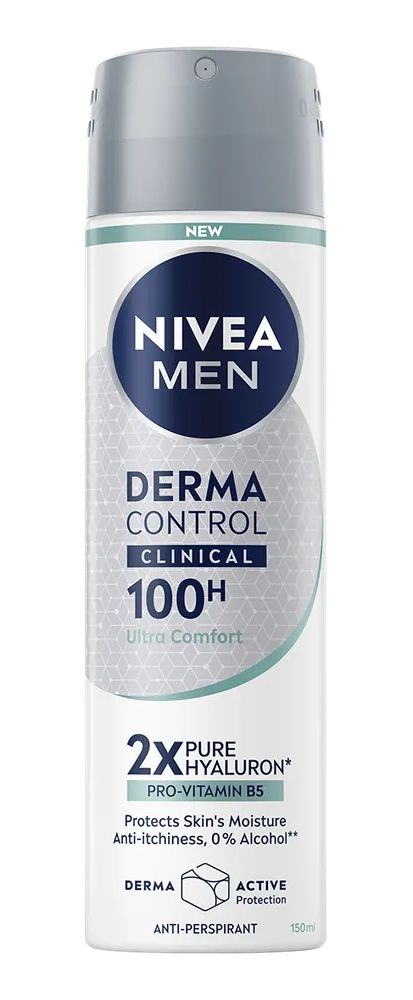 Nivea Men Derma Control Clinical 100h Ultra Comfort Anti-perspirant Spray (150 ml)