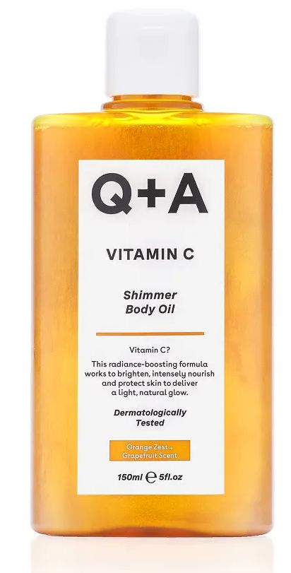 Q+A Vitamin C Shimmer Body Oil (150 ml)