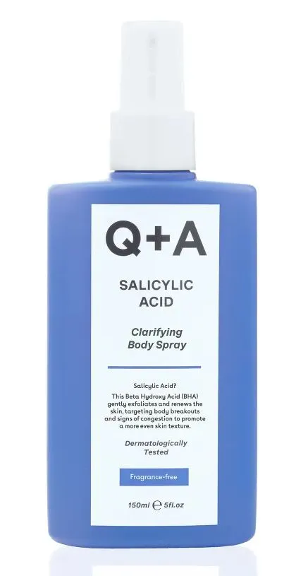 Q+A Salicylic Acid Clarifying Body Spray (150 ml)