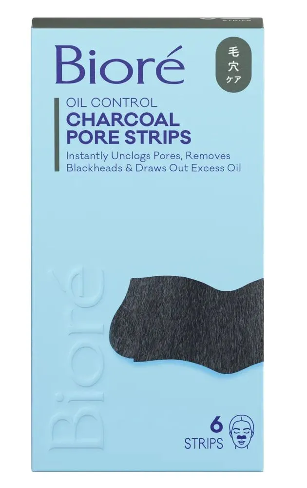 Biore Porie-strips Neus Houtskool Vette Huid (6 stuks)