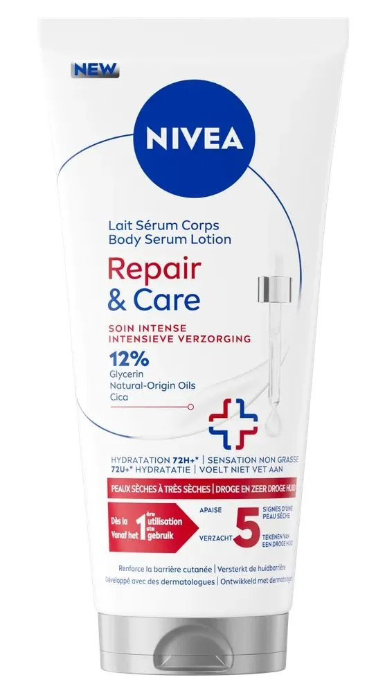 Nivea Repair & Care Body Serum Lotion - Droge en Zeer Droge Huid (200 ml)
