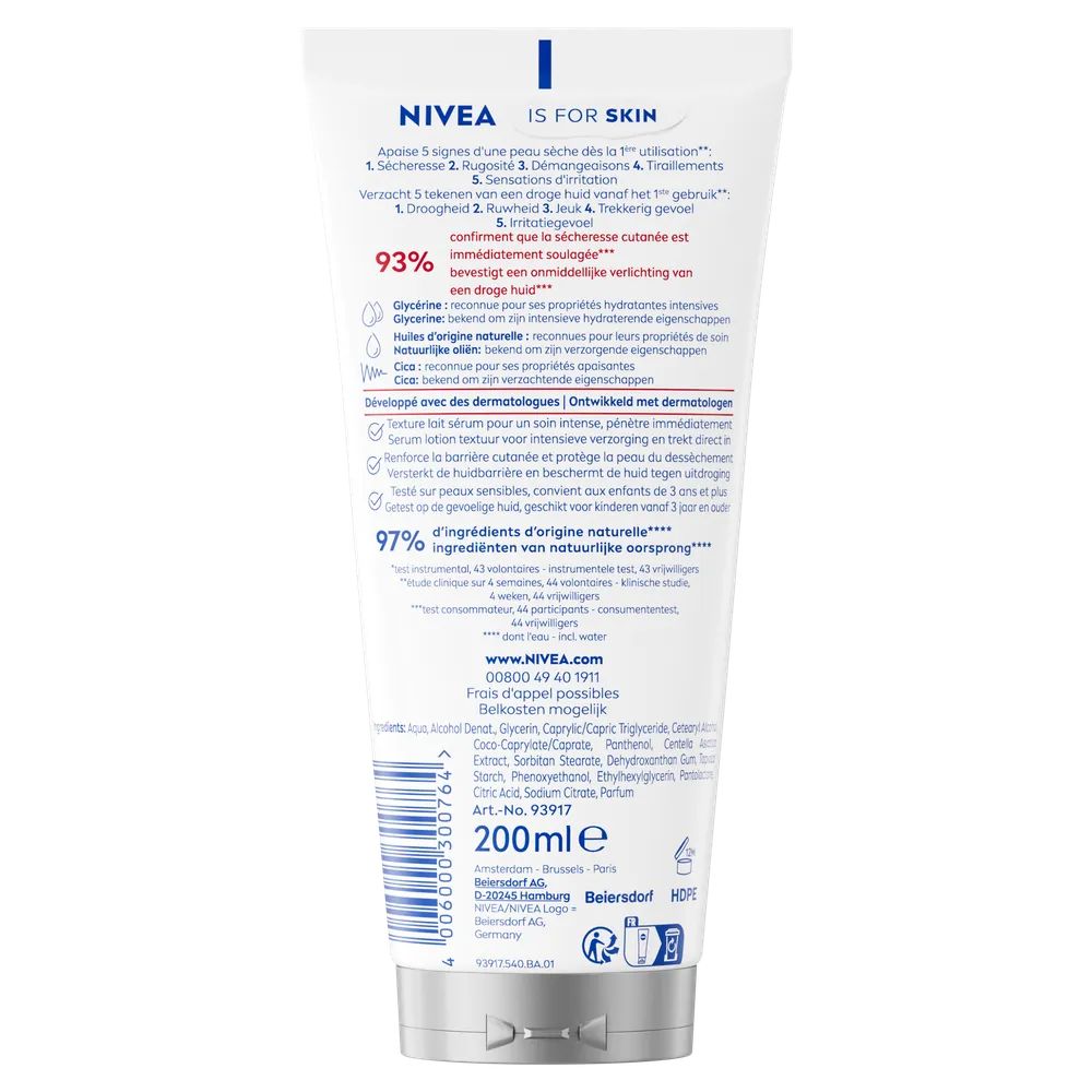 Nivea Repair & Care Body Serum Lotion - Droge en Zeer Droge Huid (200 ml)