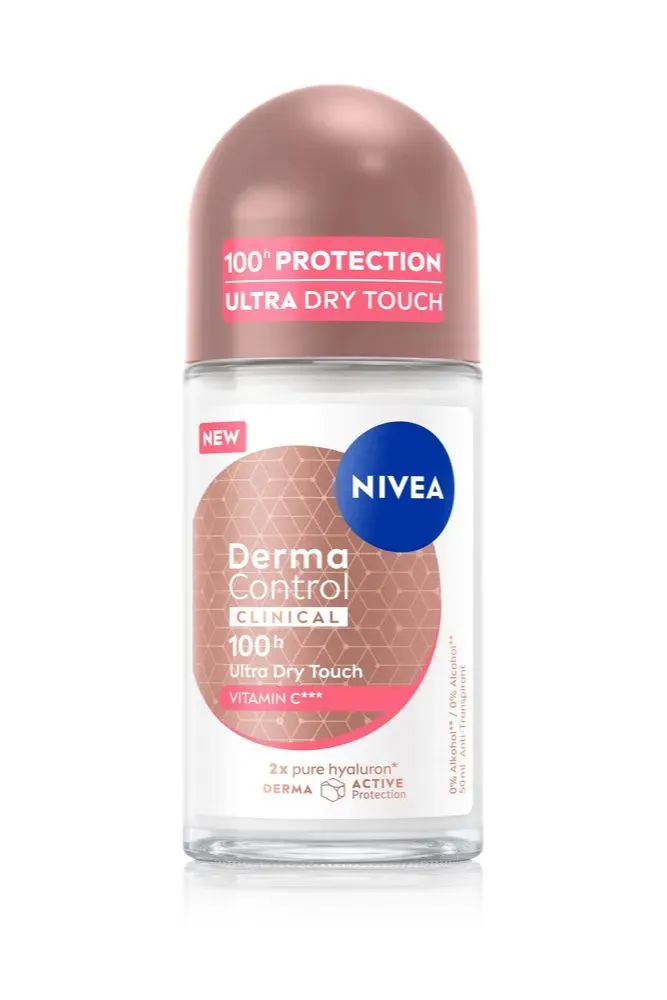 Nivea Derma Control Clinical 100h Ultra Dry Touch Anti-transpirant Roller (50 ml)
