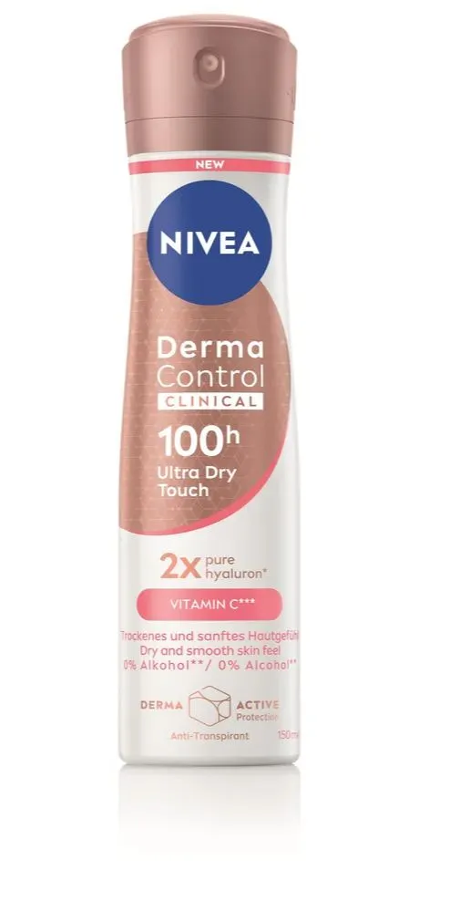 Nivea Derma Control Clinical 100h Ultra Dry Touch Anti-transpirant Spray (150 ml)