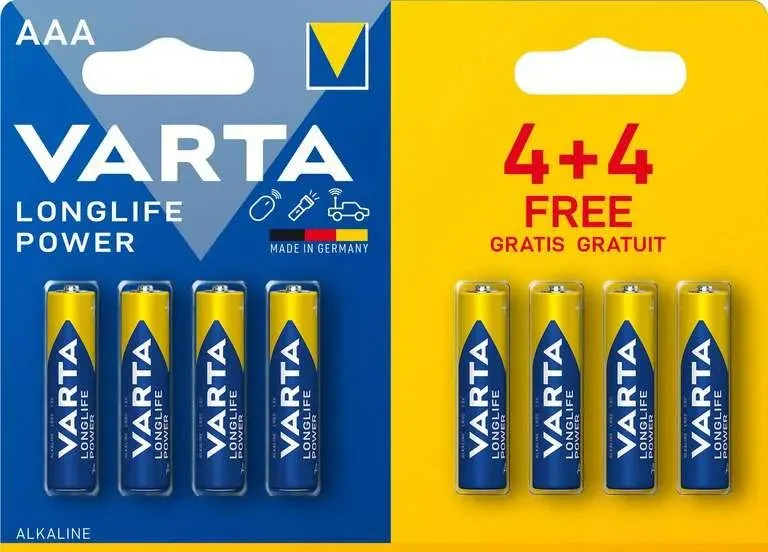Varta Longlife Power AAA (8 stuks)