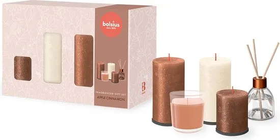 Bolsius - Giftset - Large - Cozy Hideaway - Apple Cinnamon (1 stuk)