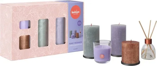 Bolsius - Giftset - Large - Funky Freshness - Lavendel (1 stuk)