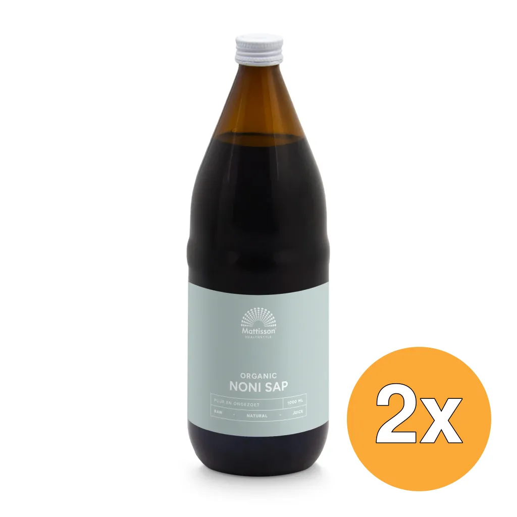 2x Mattisson Noni 100% Puur Sap Bio (1000 ml)