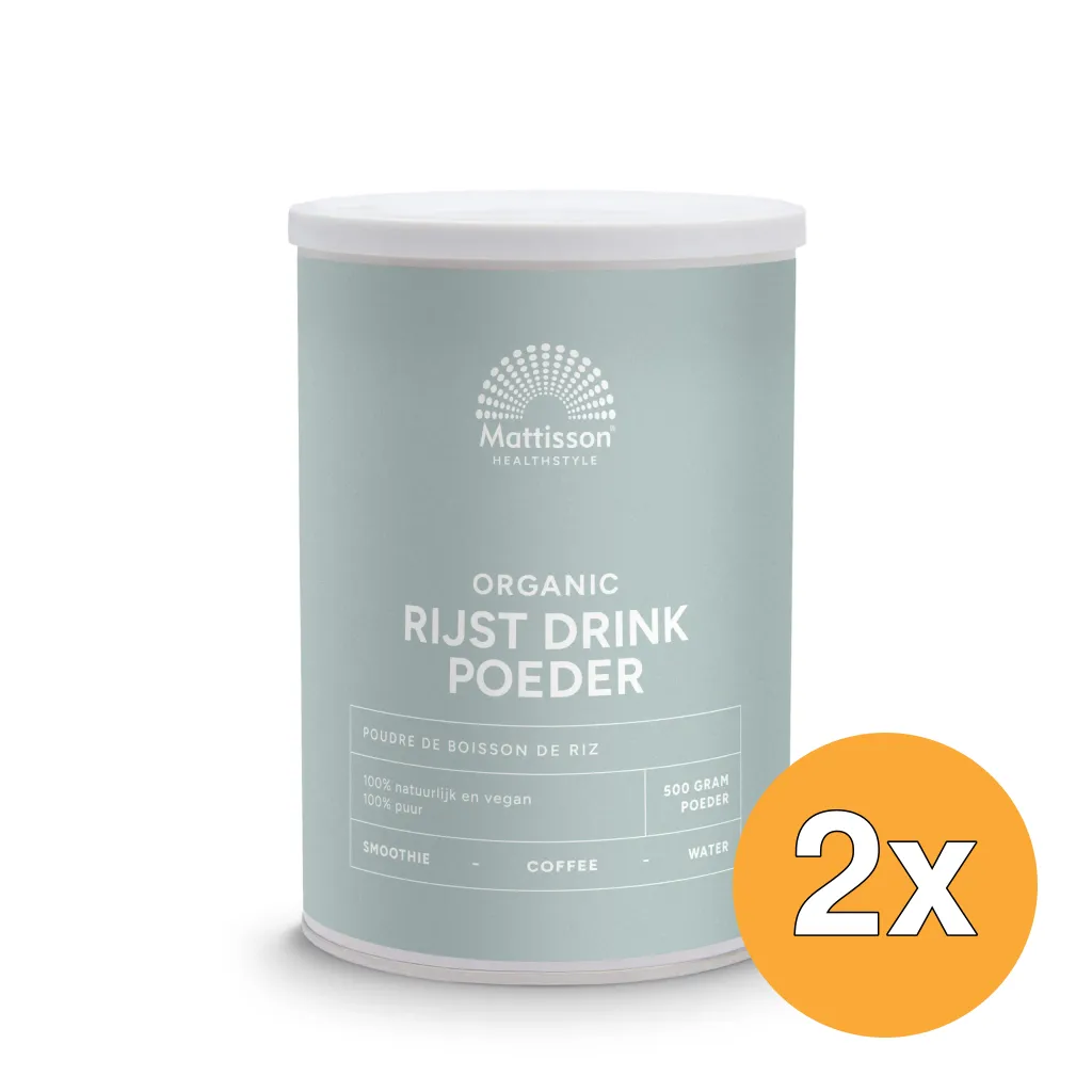 2x Mattisson Organic Rijst Drink (500 gr)