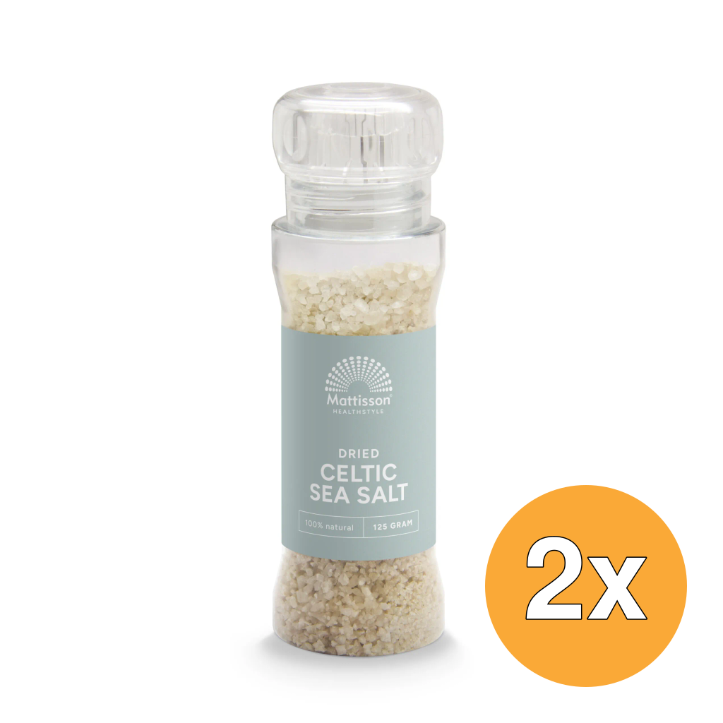 2x Mattisson Keltisch Zeezout Gedroogd Molen (125 gr)
