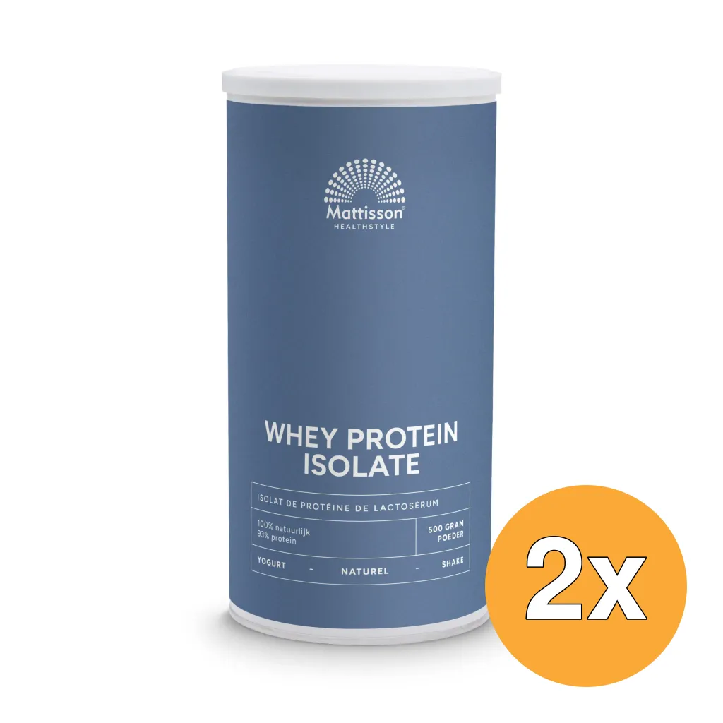 2x Mattisson Whey Protein Isolate Sport (500 gr)