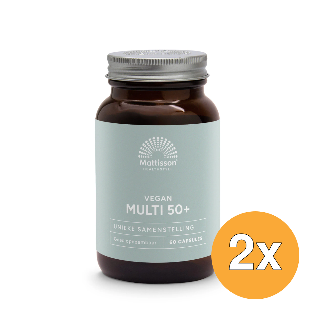2x Mattisson Vegan Multi 50+ (60 capsules)
