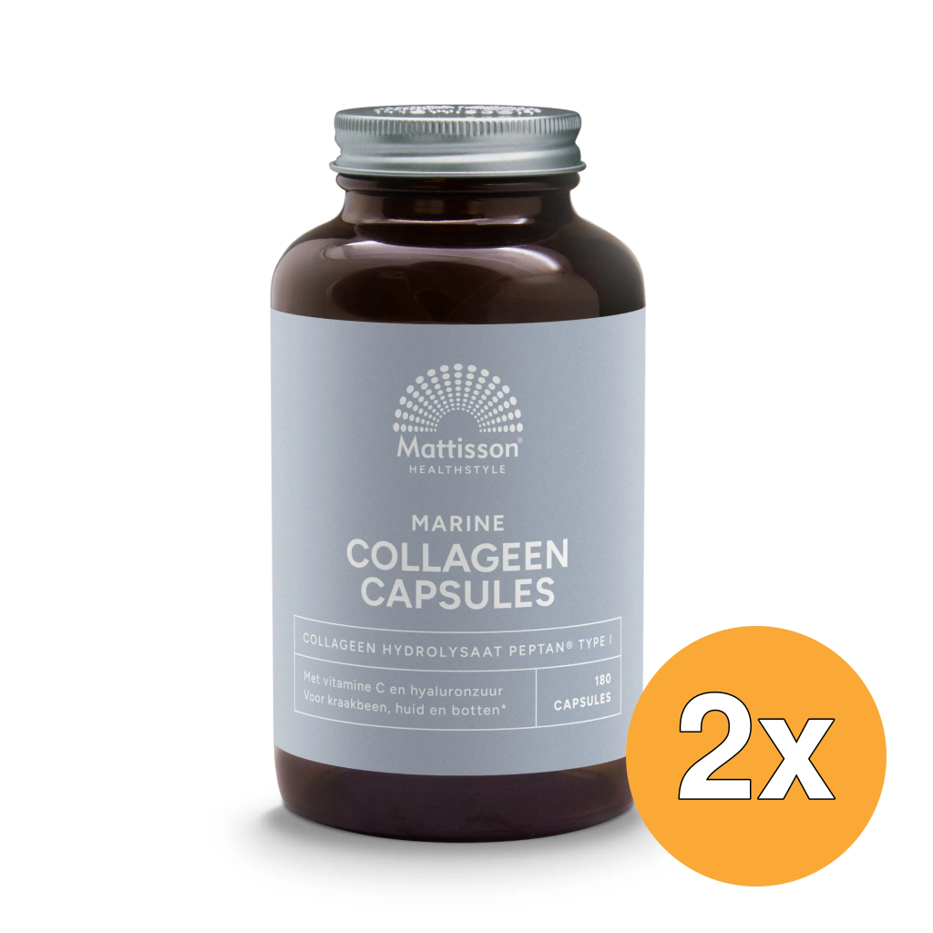 2x Mattisson Marine Collageen Peptan Type I (180 vega capsules)