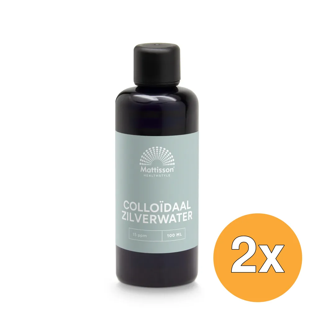 2x Mattisson Colloidaal Zilverwater 15Ppm (100 ml)