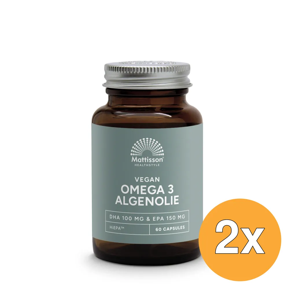 2x Mattisson Vegan Algenolie Epa 150Mg / Dha 100Mg (60 capsules)