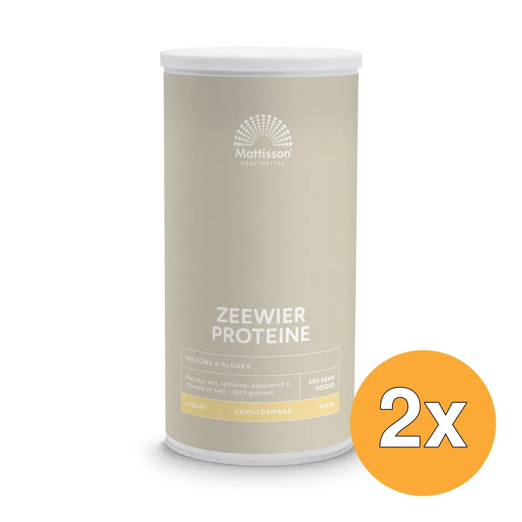 2x Mattisson Absolute Zeewier Eiwit Vanille (500 gr)