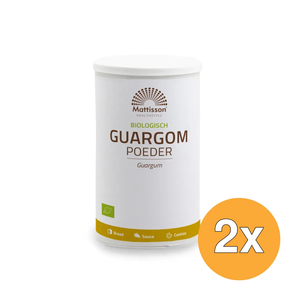 2x Mattisson Biologisch Guargom Poeder (275 gr)