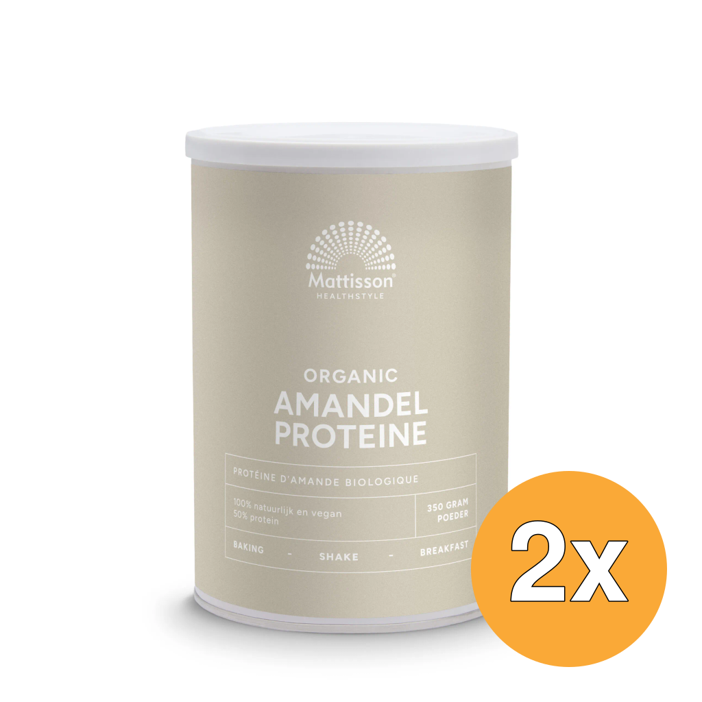 2x Mattisson Amandel Proteine 50% Vegan Bio (350 gr)