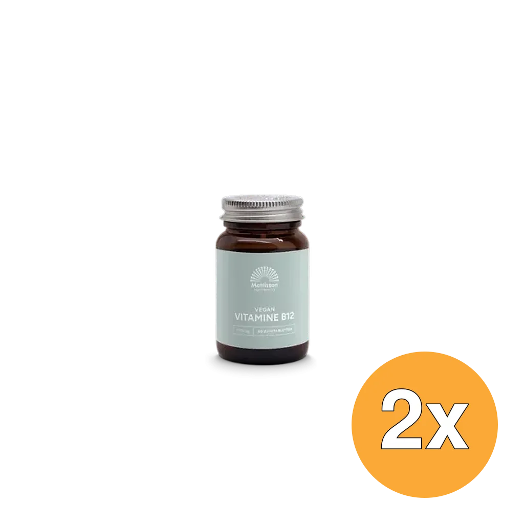 2x Mattisson Vitamine B12 1000mcg (60 tabletten)