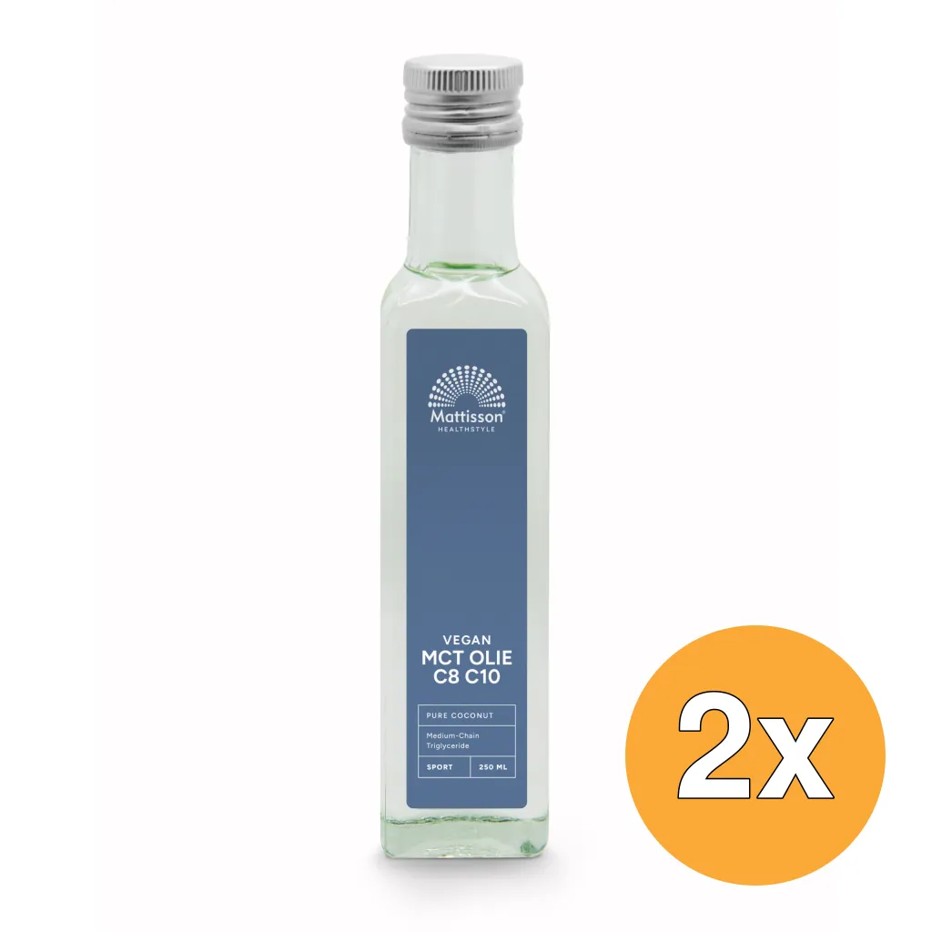 2x Mattisson Mct Olie Blend C8 60% C10 40% (250 ml)