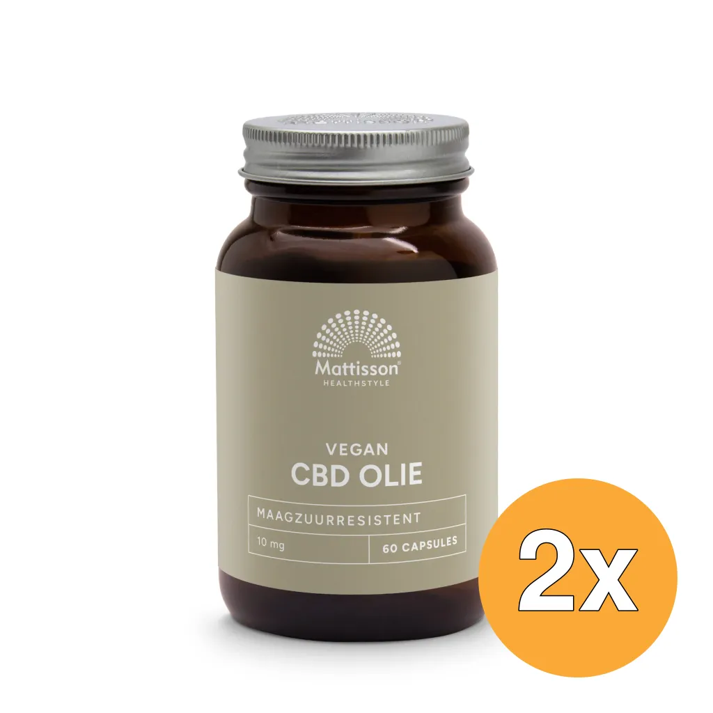 2x Mattisson Cbd Olie 10 Mg (60 vega capsules)