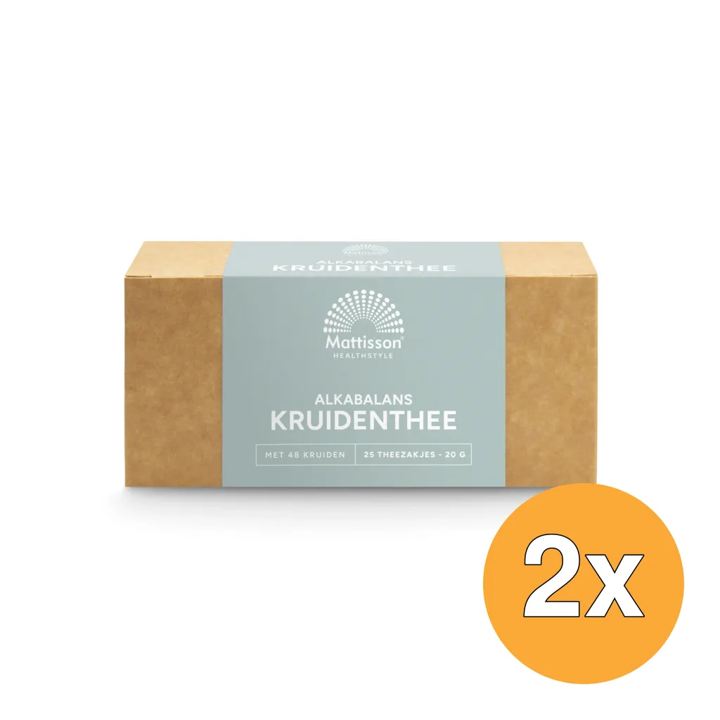 2x Mattisson Alkabalans Zuur Base Kruidenthee (25 stuks)