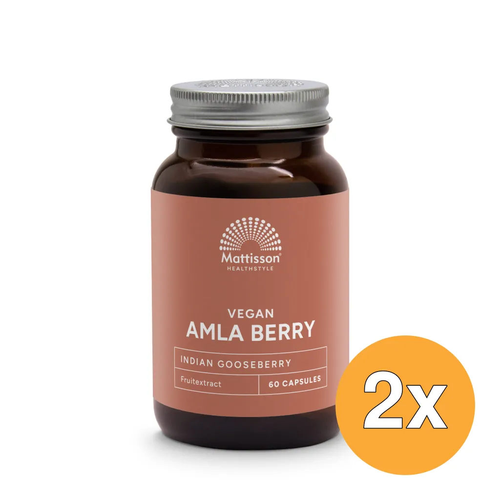 2x Mattisson Absolute Amla Berry Extract 500Mg (60 vega capsules)