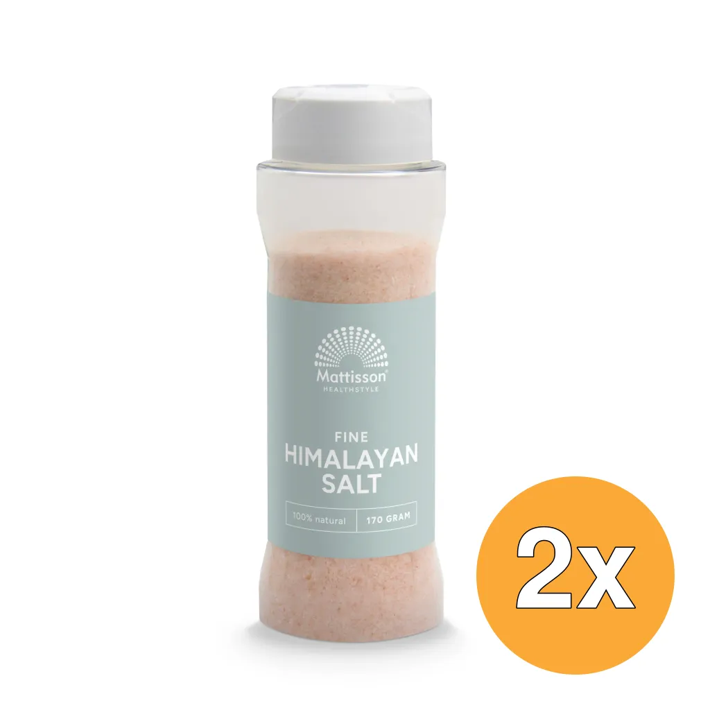2x Mattisson Himalaya Zout Fijn Strooibus (170 gr)