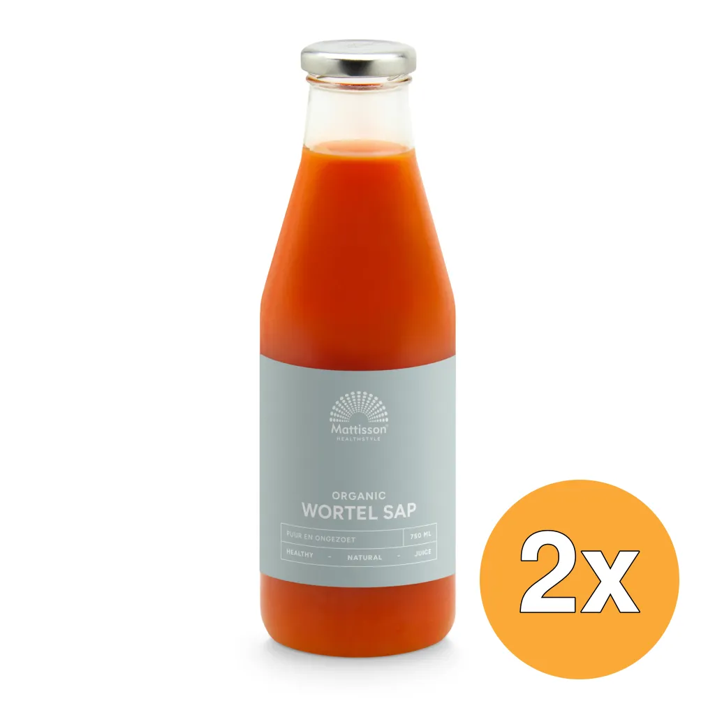 2x Mattisson Wortelsap Bio (750 ml)