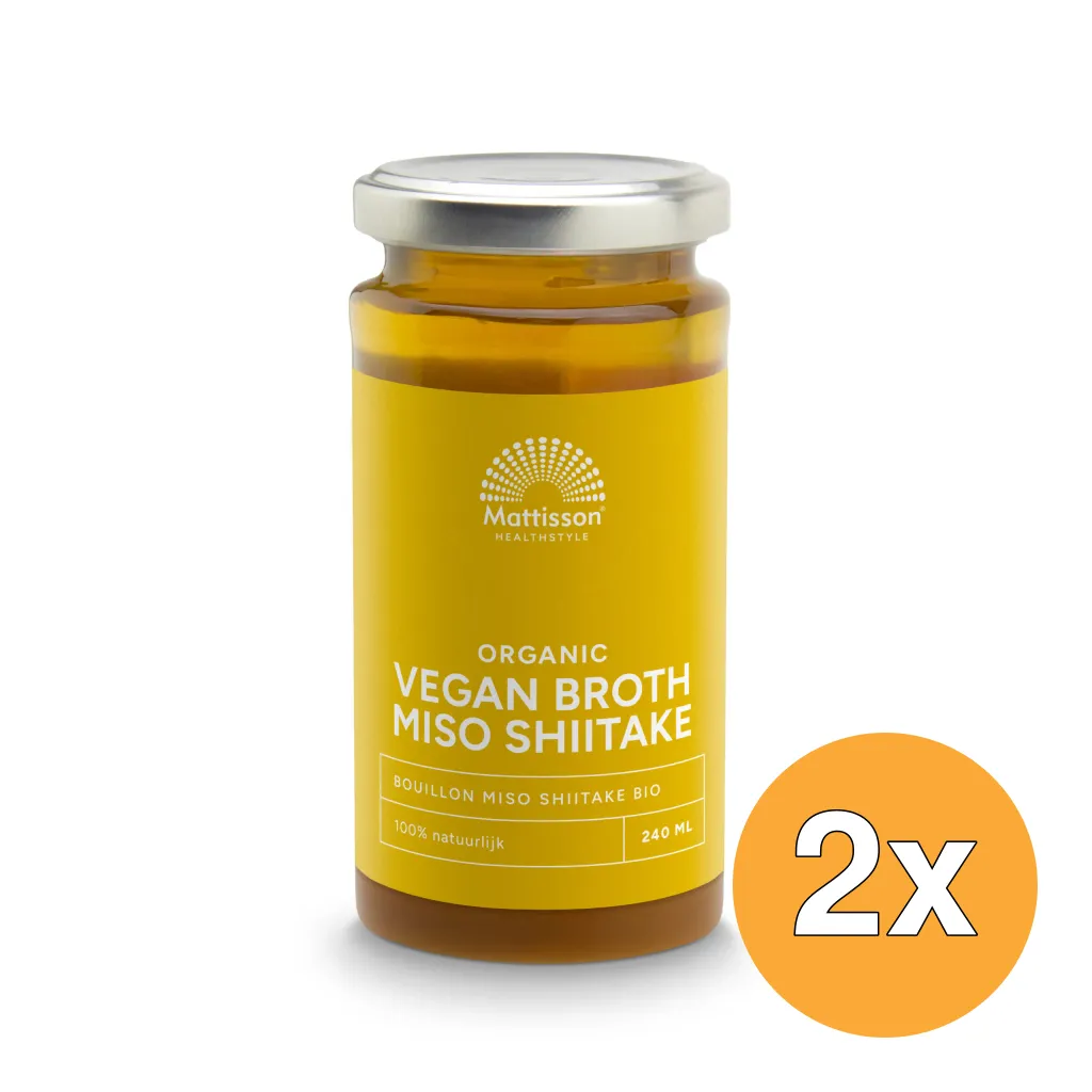 2x Mattisson Organic Miso Bone Broth (240 ml)