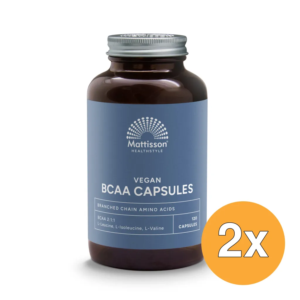 2x Mattisson Vegan Bcaa 2:1:1 (120 vega capsules)