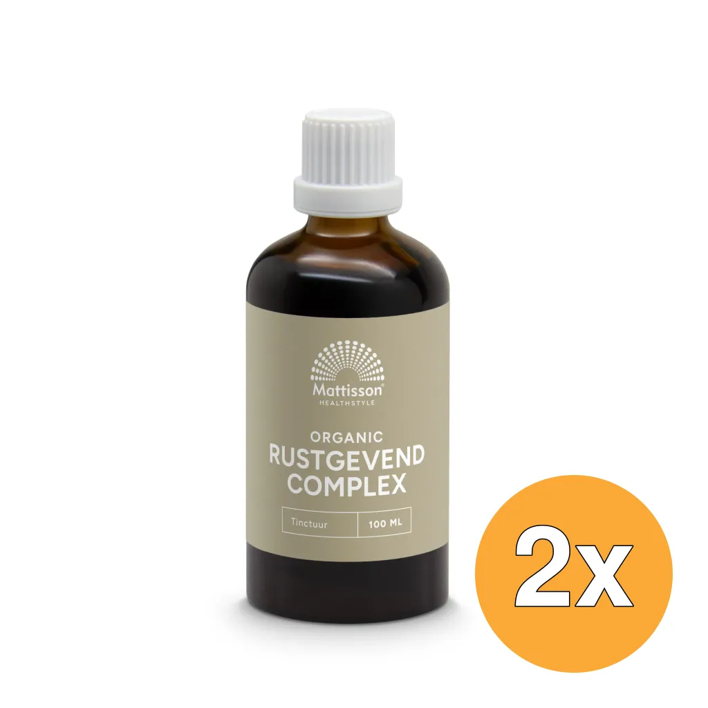 2x Mattisson Organic Rustgevend Relax Complex Tinctuur Bio (100 ml)