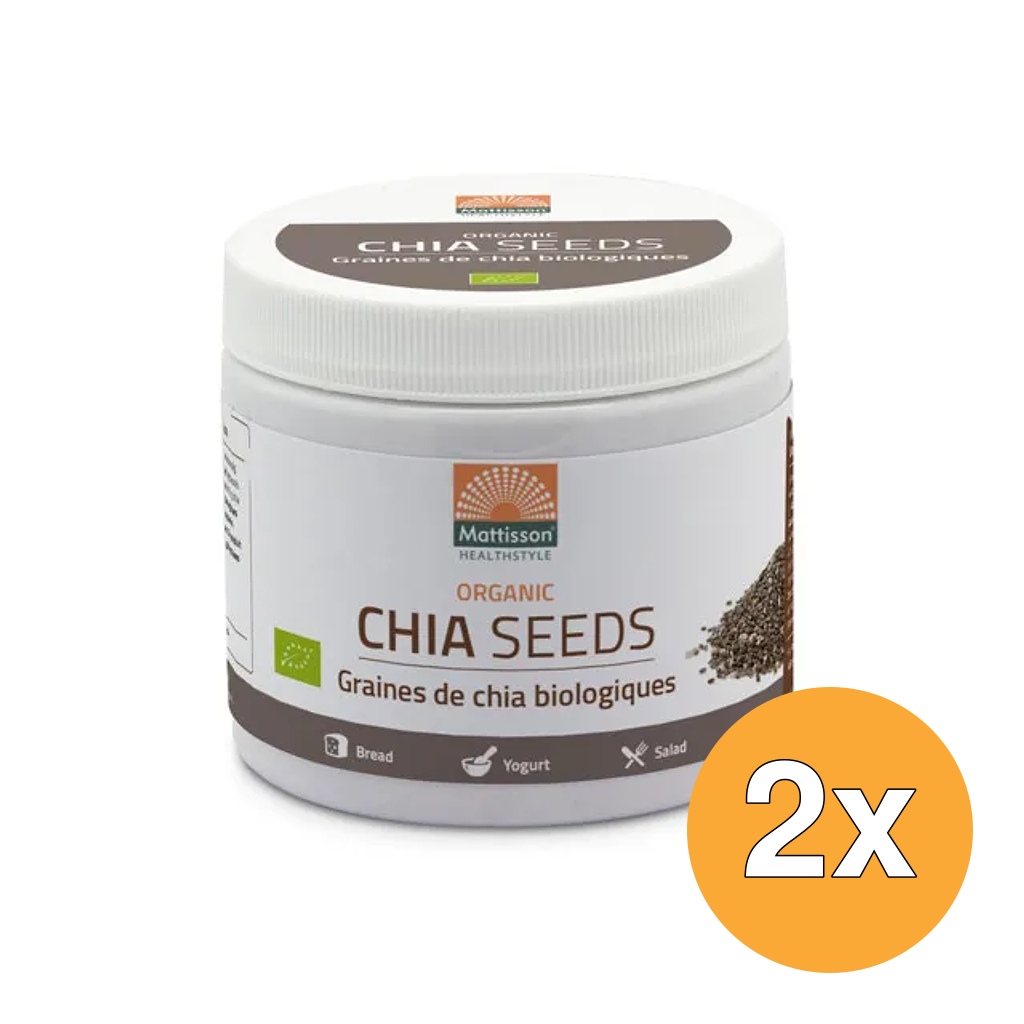 2x Mattisson Absolute Chia Zaad Raw Bio (250 gr)