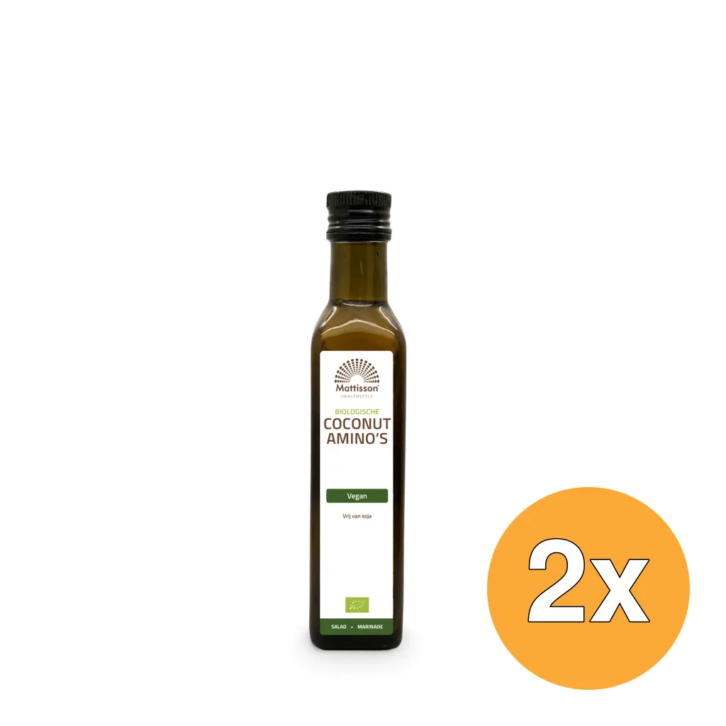 2x Mattisson Organic Coconut Amino's (250 ml)