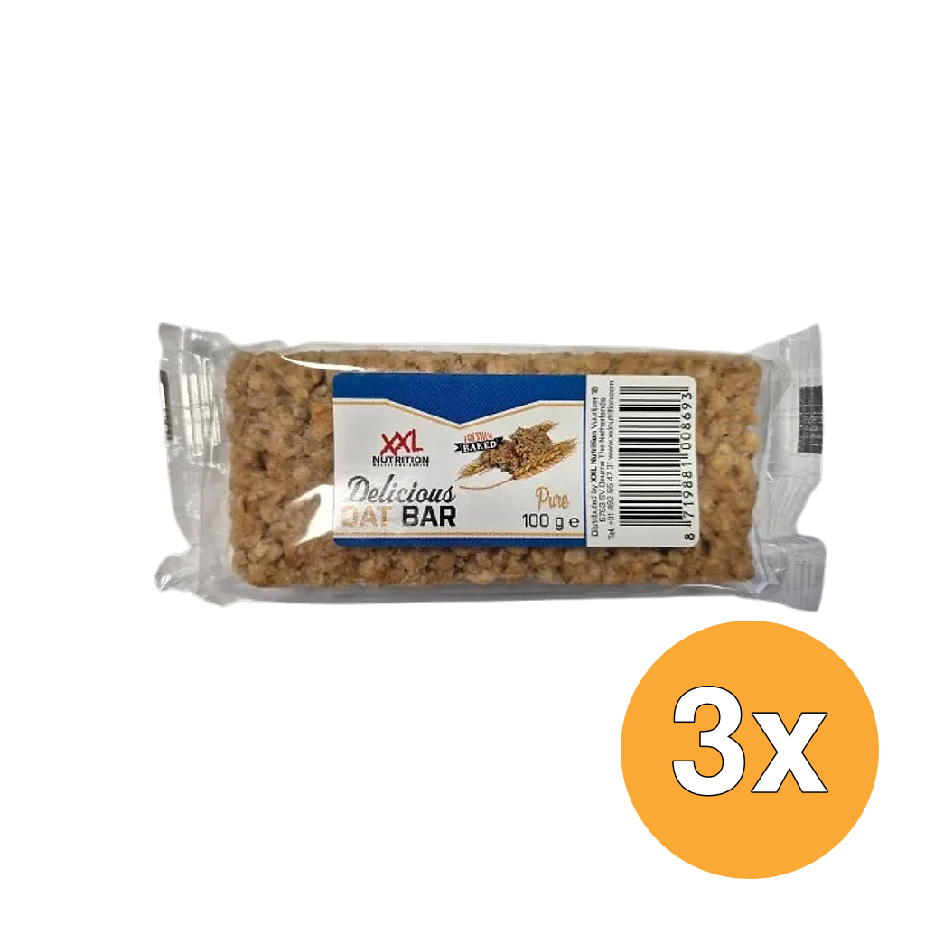 3x XXL Nutrition Delicious Oat Bar Naturel (100 gr)