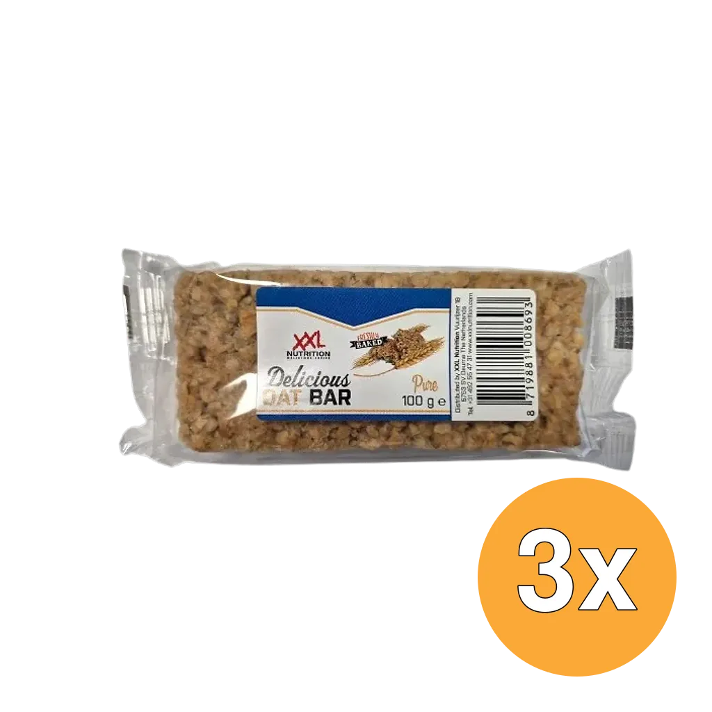 3x XXL Nutrition Delicious Oat Bar Naturel (100 gr)