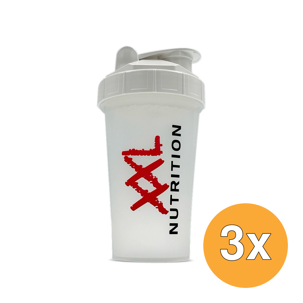 3x XXL Nutrition Shaker - Wit (500 ml)