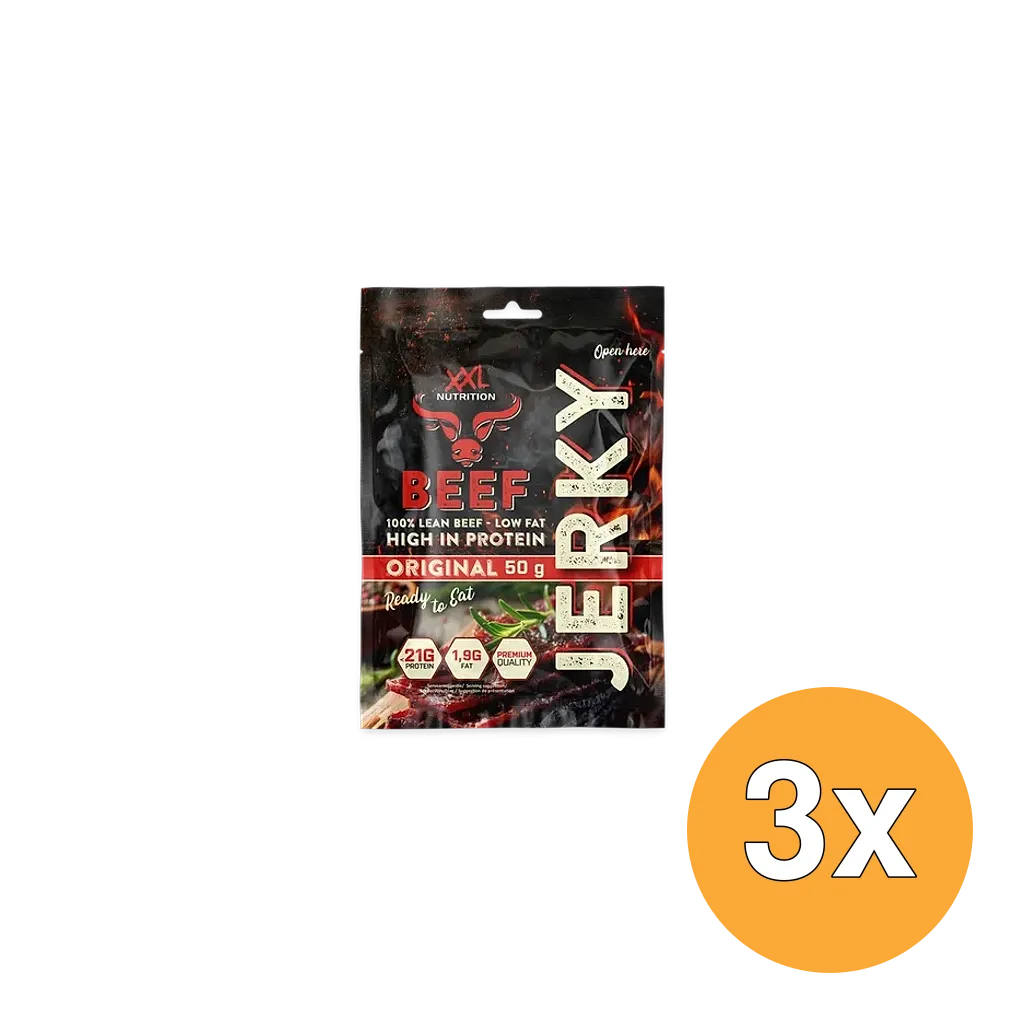 3x XXL Nutrition Beef Jerky - Original (50 gram)