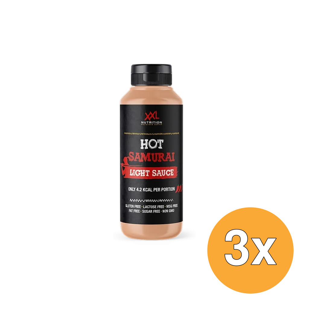3x XXL Nutrition Light Saus - Hot Samurai (265 ml)